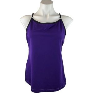 CORE Andrea Jovine Shelf Bra Tank Top L Purple